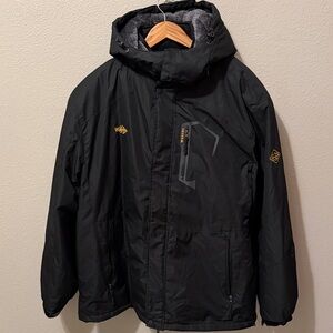 Wantdo Men's Black Snowboarding Jacket XXL